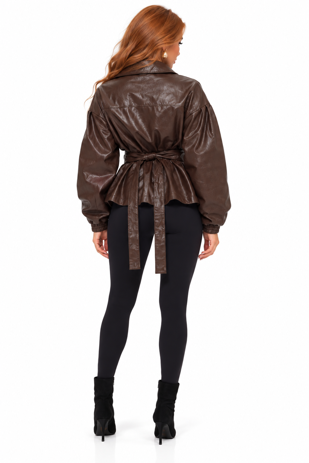 Belted Leather Jacket