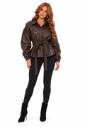 Belted Leather Jacket