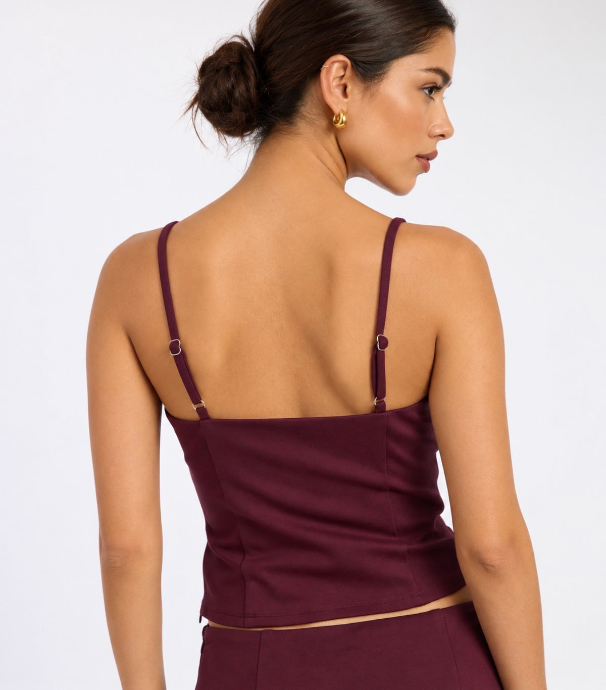 Spaghetti Strap Front Tie Knot Top