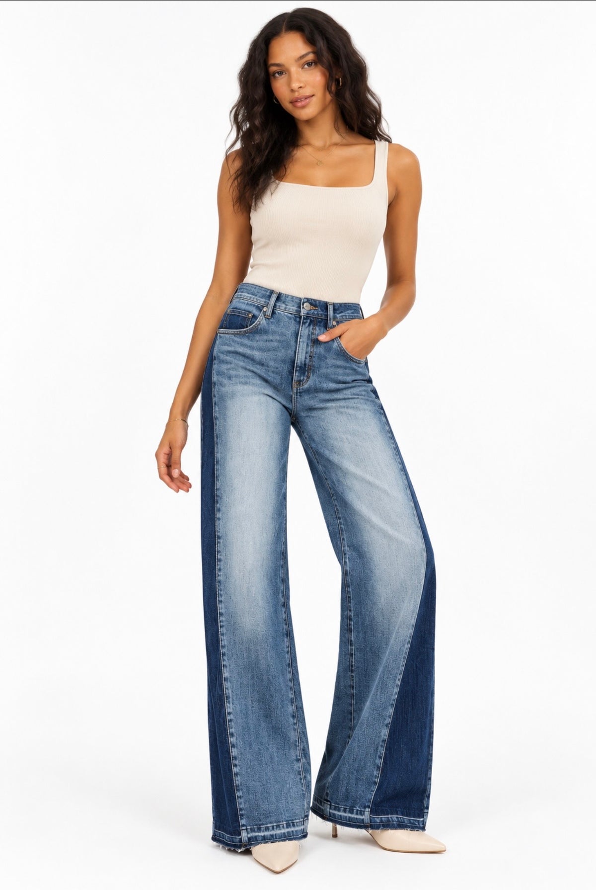 High Rise Wide Leg Pant