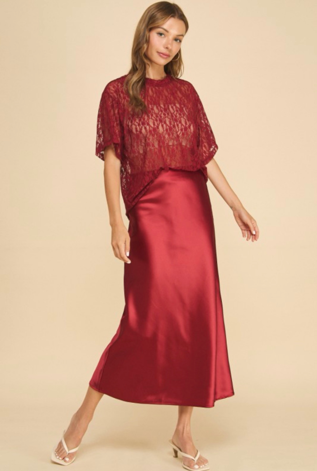 Satin Slip Skirt