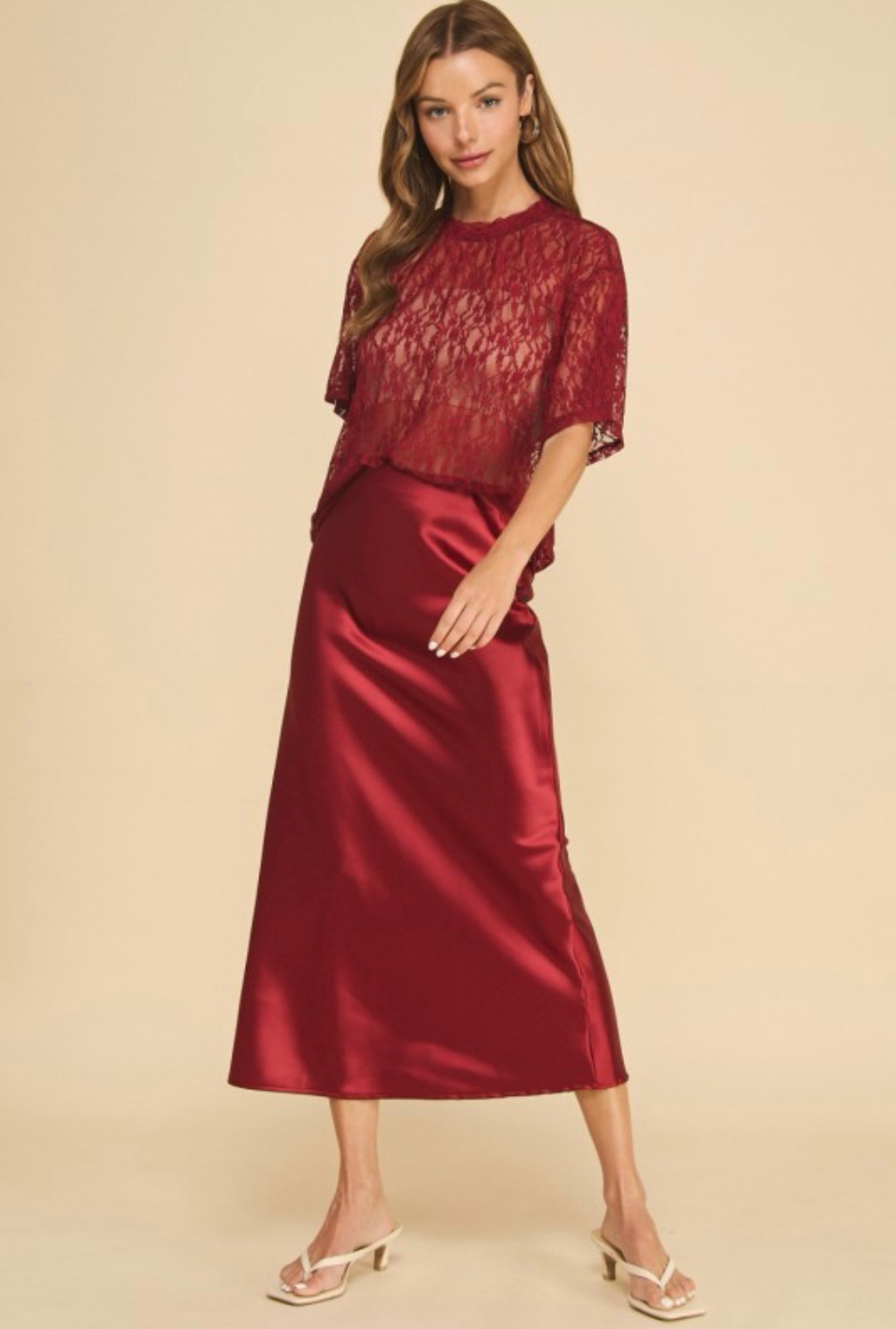 Satin Slip Skirt
