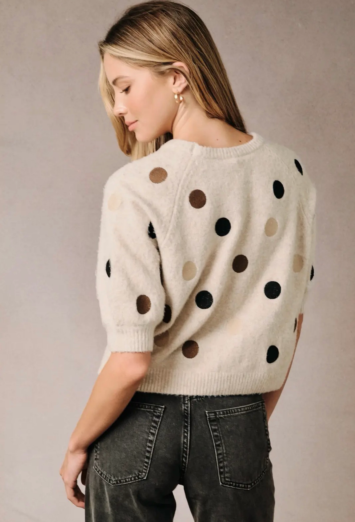Polda Dot Sweater Top