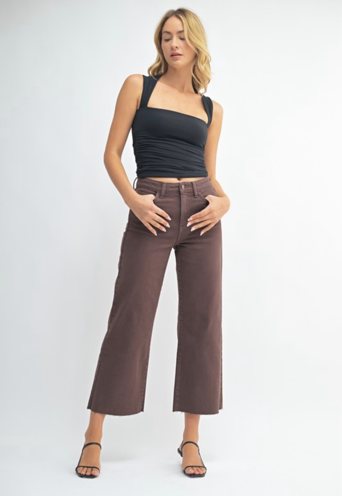 High Rise Wide Leg Jeans