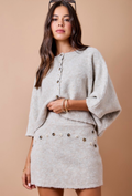 Button Knit Skirt